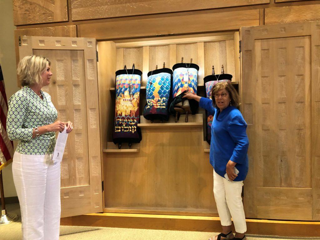 Cari with Torah Scrolls, Temple Tifereth Israel