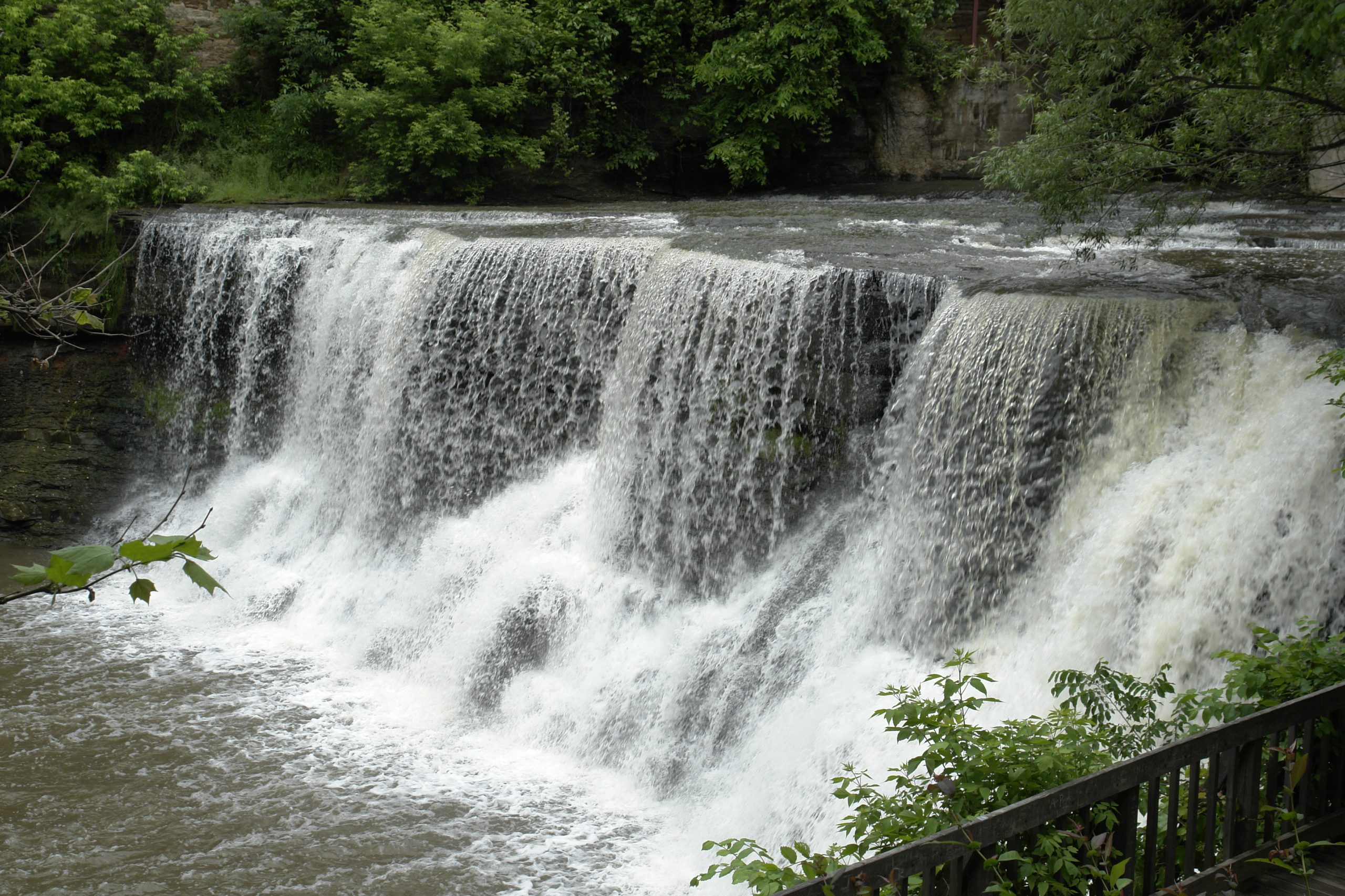 Chagrin Falls waterfall in downtown Chagrin Falls Ohio