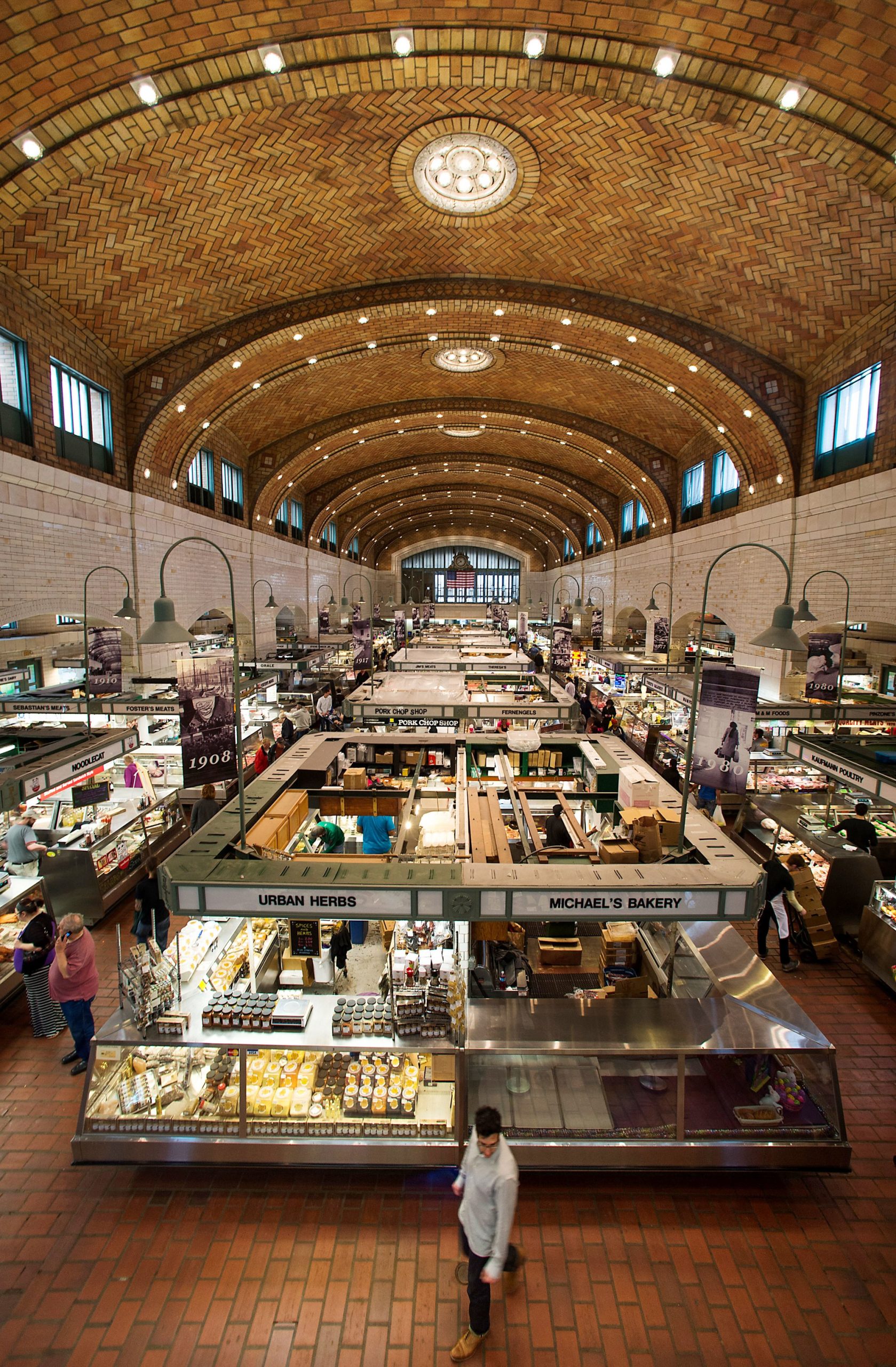 Interior of West Side Market in Cleveland Ohio